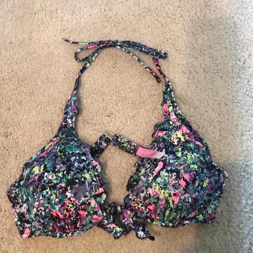 Victoria secret halter underwire swim top